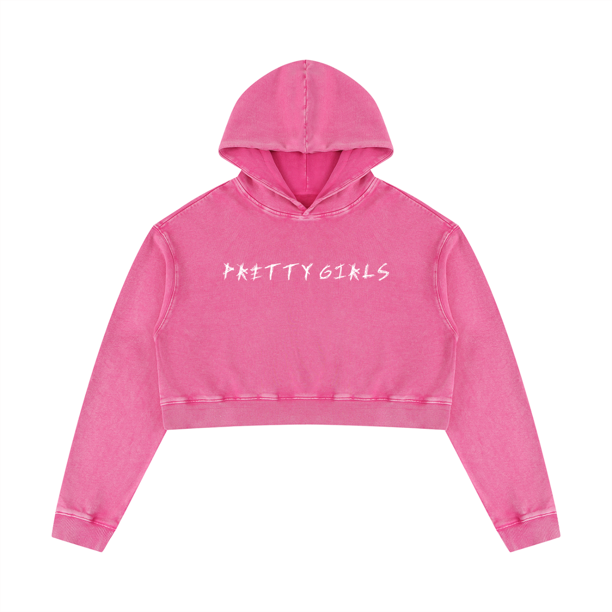 Women’s Mineral Washed Crop Hoodie