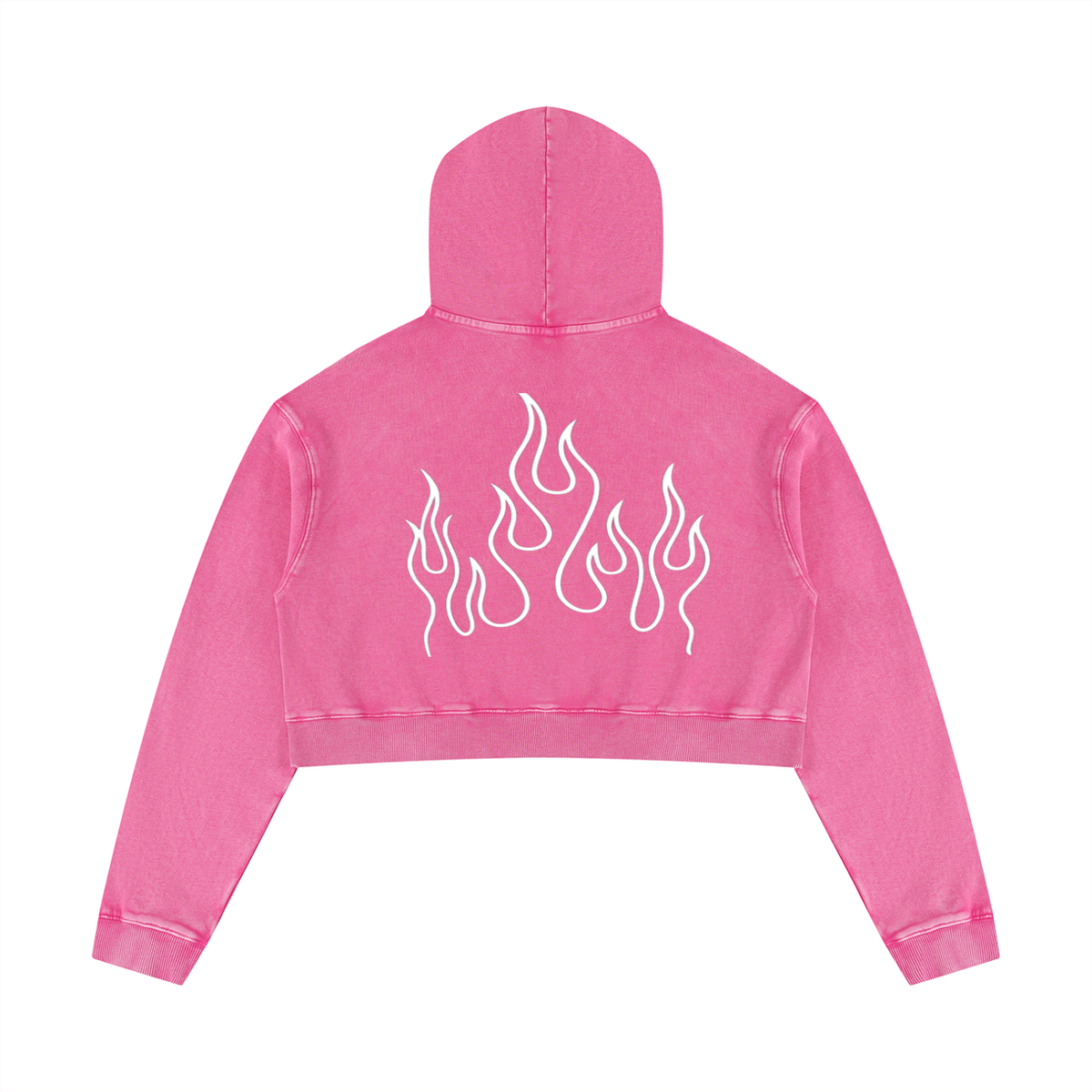 Women’s Mineral Washed Crop Hoodie