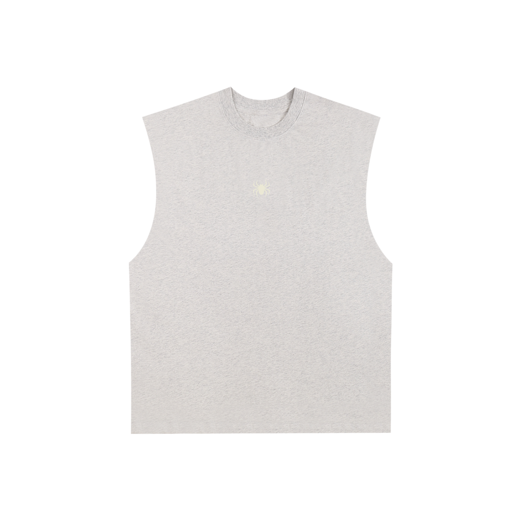 Raw Edge Cotton Tank Top