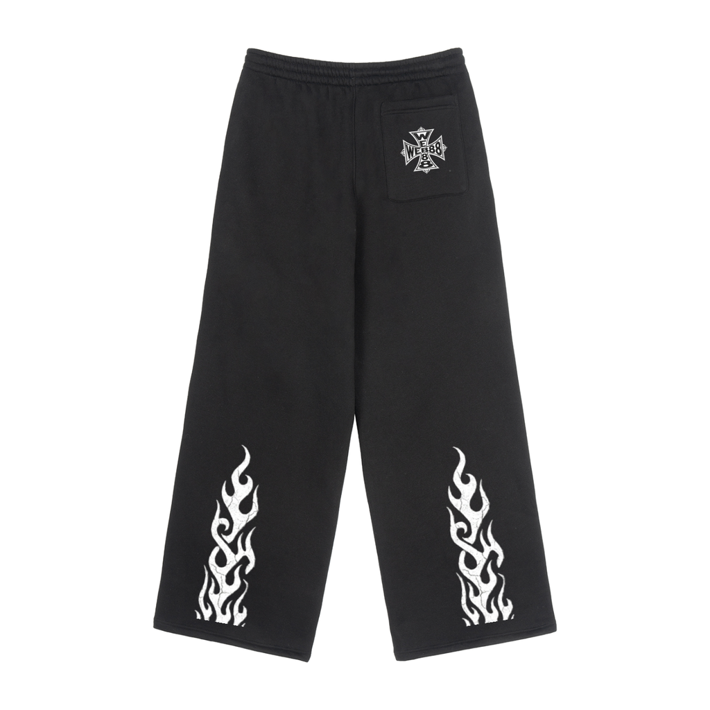 Fleece Drawstring Straight-Leg Sweatpants
