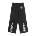 Fleece Drawstring Straight-Leg Sweatpants