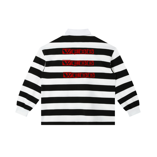 Color Block Stripe Polo Shirt