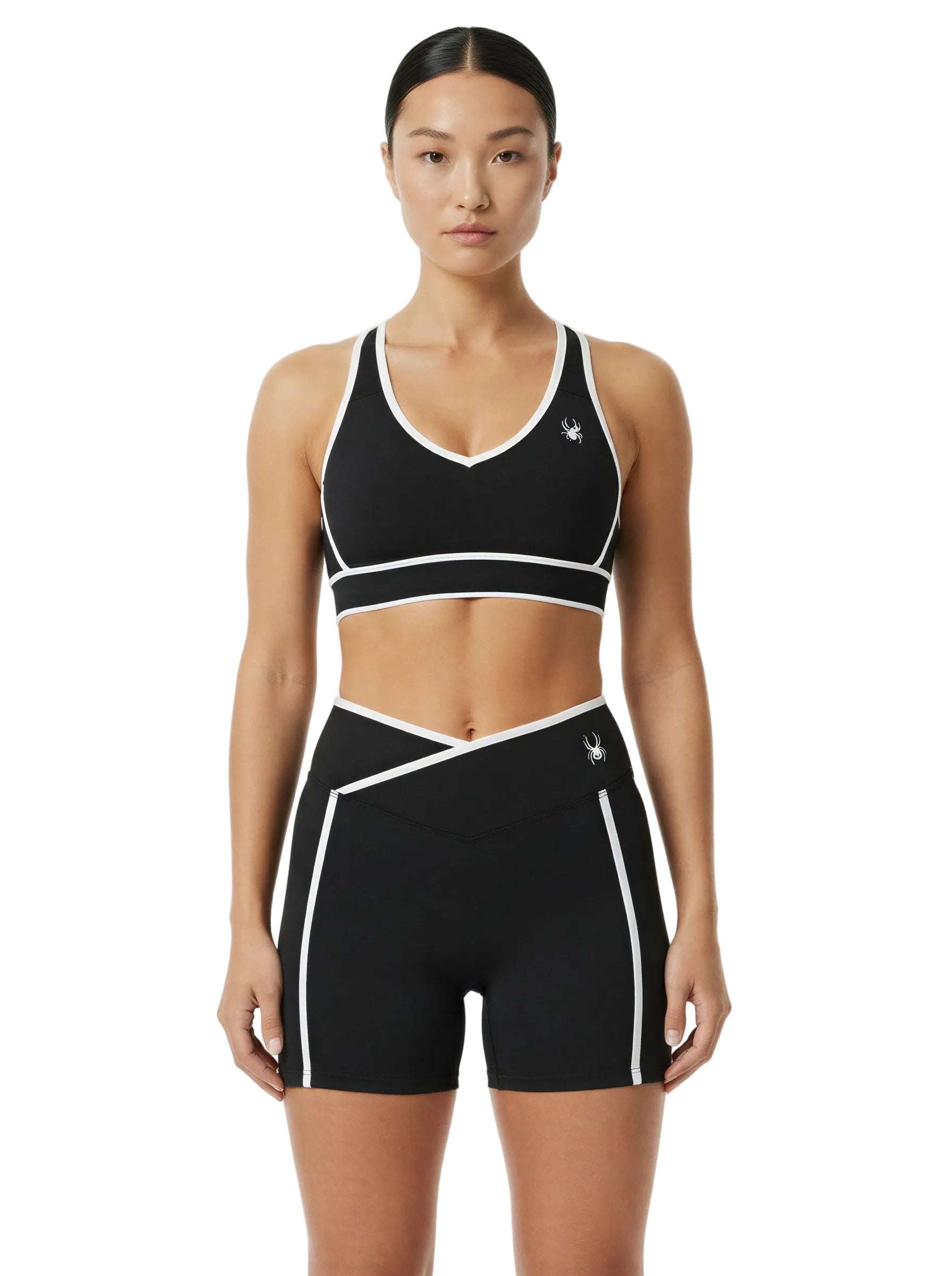 Women’s High Rise Color Block Yoga Shorts