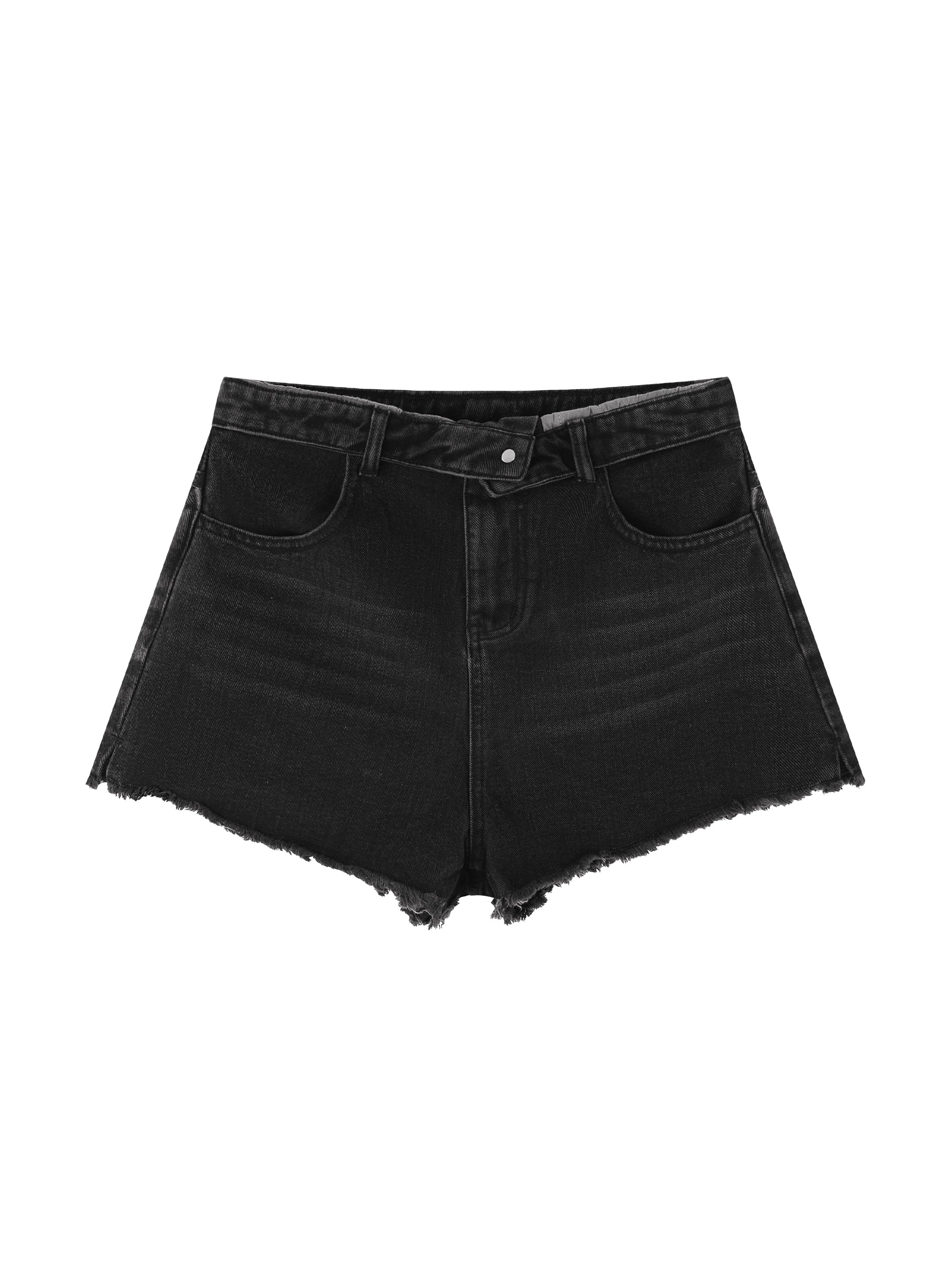 Women’s Vintage Wash High Rise Denim Shorts
