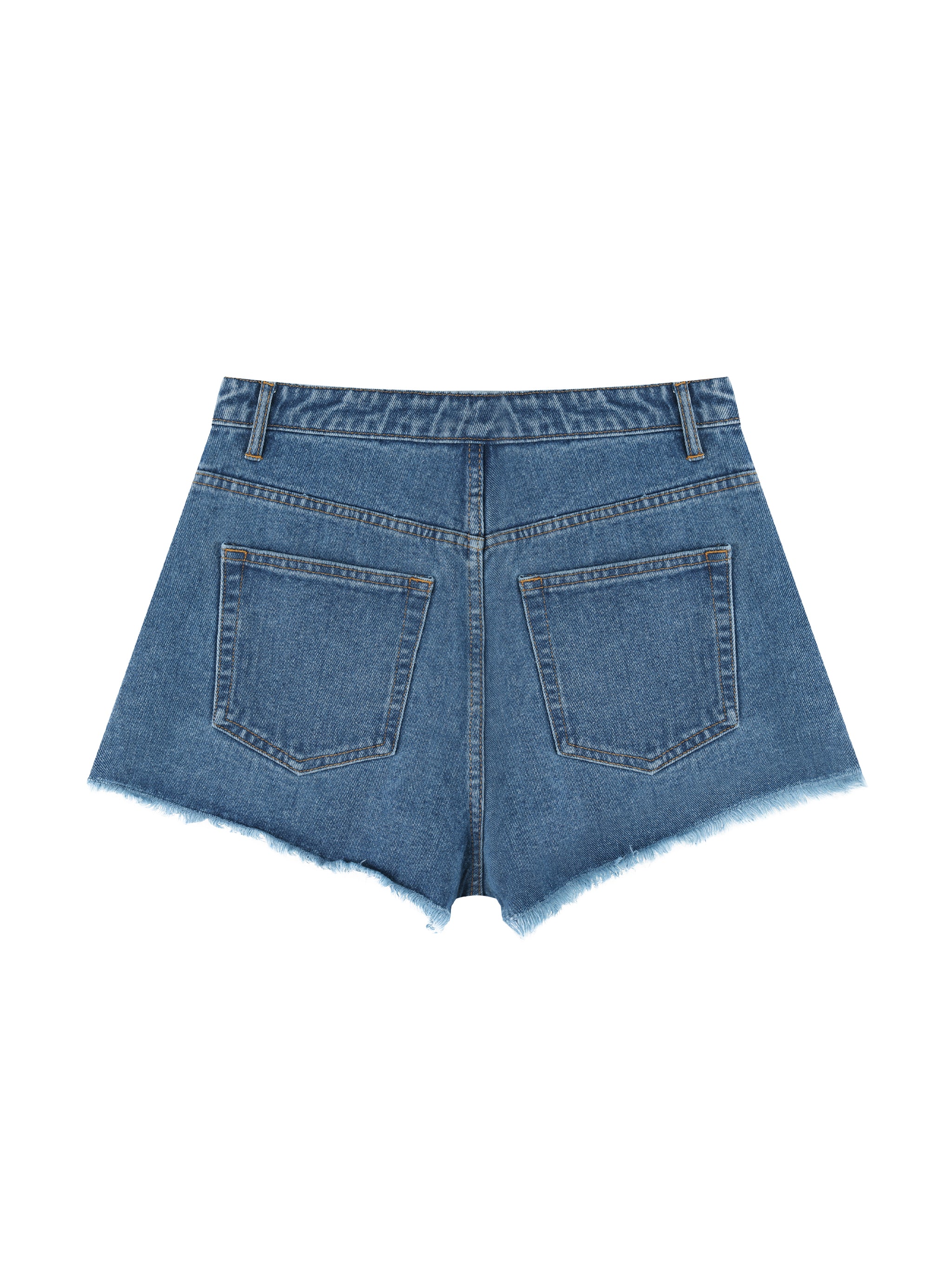 Women’s Vintage Wash High Rise Denim Shorts