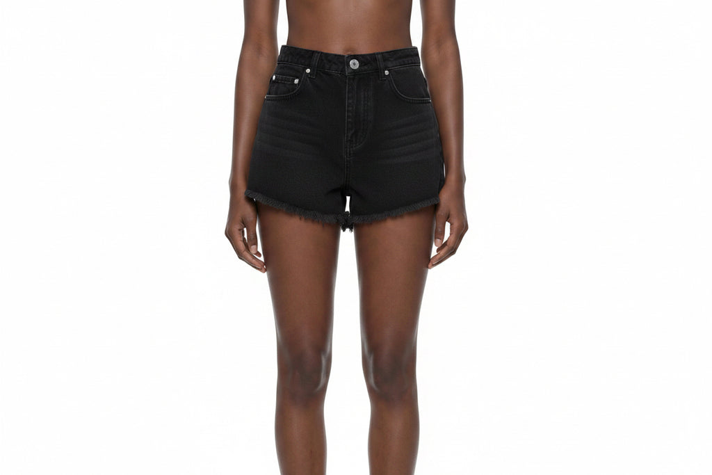 Women’s Vintage Wash High Rise Denim Shorts