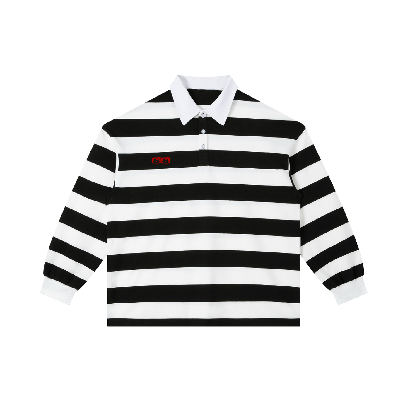 Color Block Stripe Polo Shirt