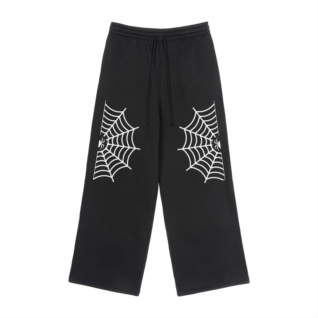 Fleece Drawstring Straight-Leg Sweatpants