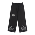 Fleece Drawstring Straight-Leg Sweatpants