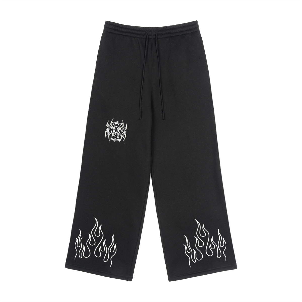 Fleece Drawstring Straight-Leg Sweatpants