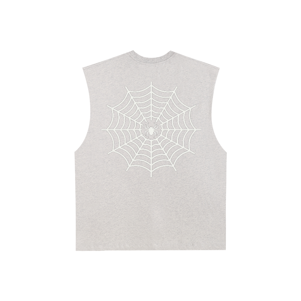 Raw Edge Cotton Tank Top