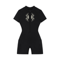 Women's Quarter-Zip Short Sleeve Romper