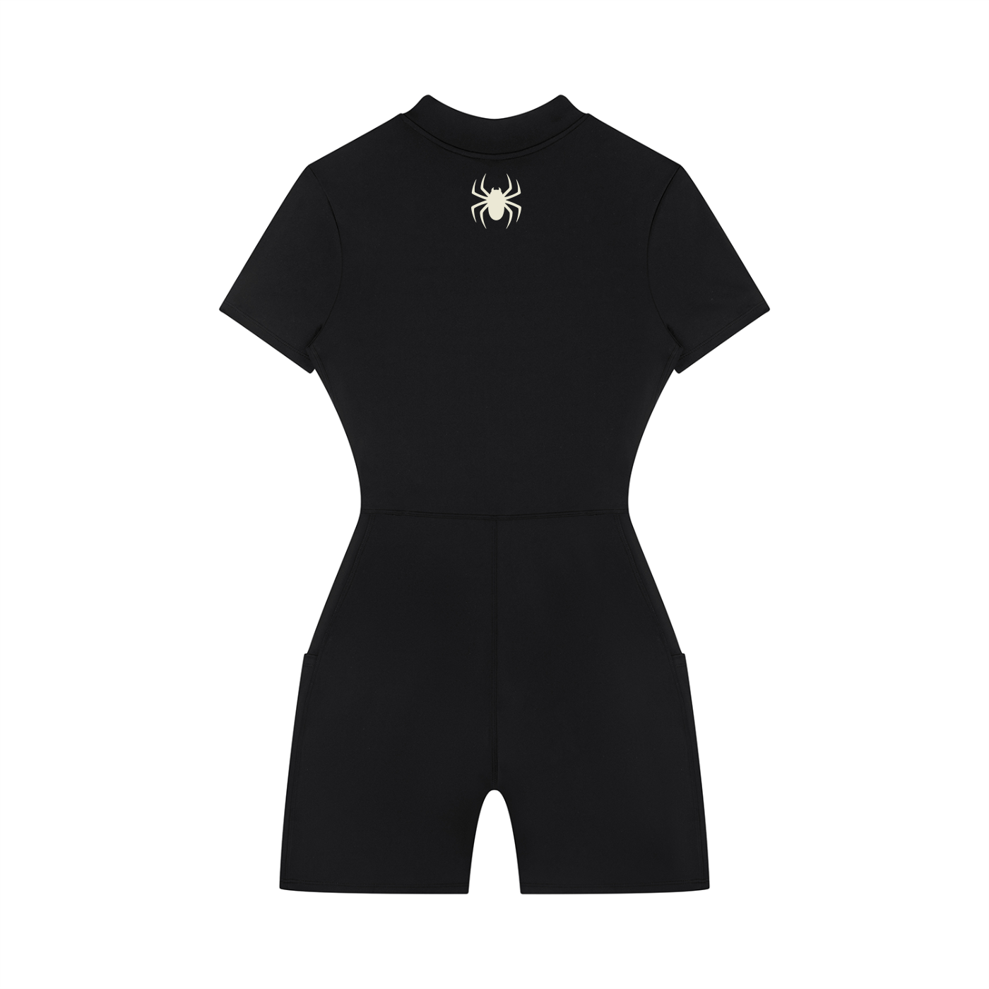 Women's Quarter-Zip Short Sleeve Romper
