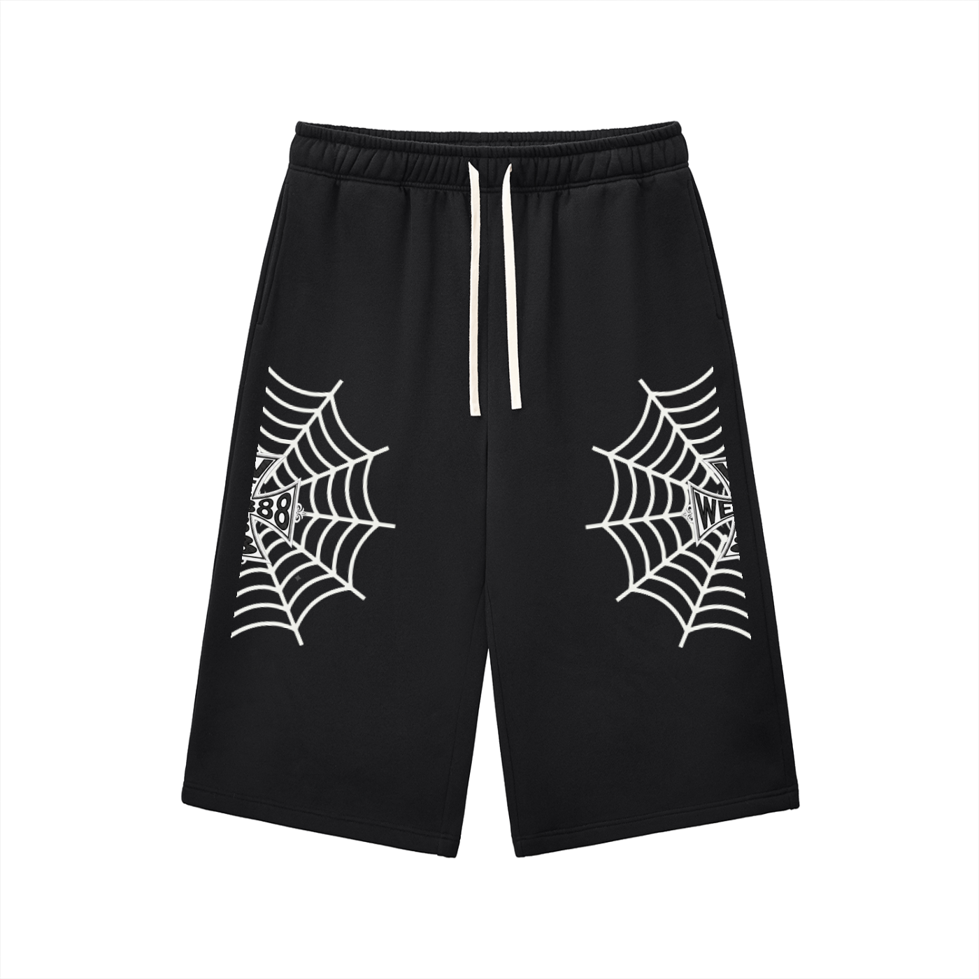 Relaxed Drawstring Three-quarter Sweatpants